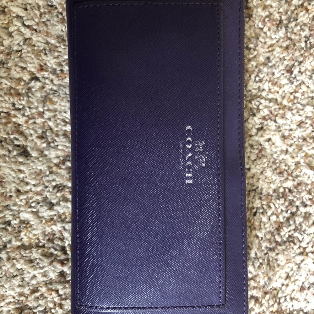 Purple coach wallet
